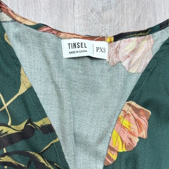 Green Floral Maxi Dress XS - Picture 4 of 7